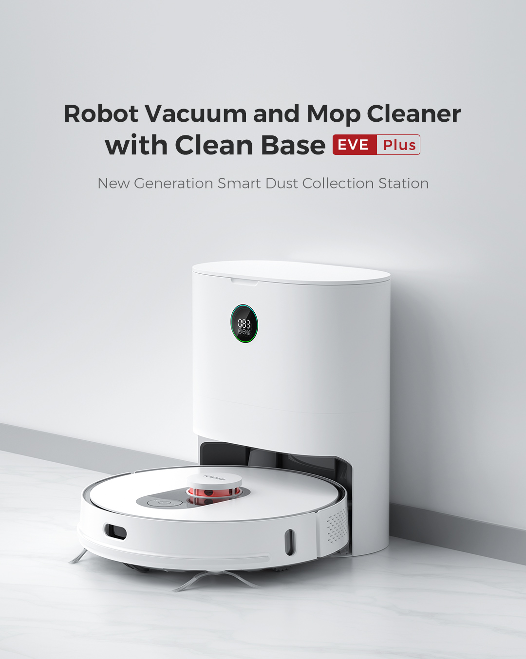 Робот-пылесос Roidmi Eve Plus Vacuum Cleaner с умной док-станцией цена ...